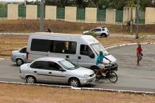 Pedestrians crossing in unsafe manner